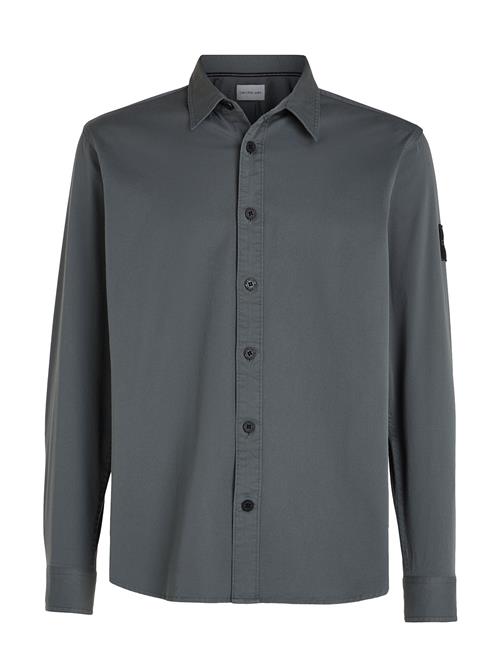 Calvin Klein Jeans Monologo Badge Relaxed Shirt Calvin Klein Jeans Grey