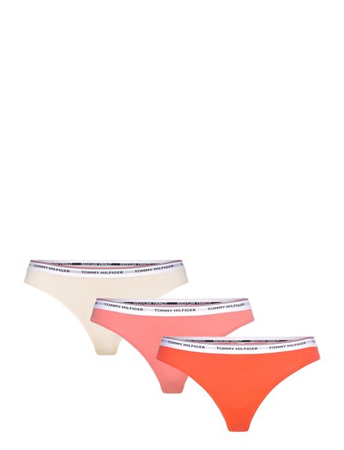 Se Tommy Hilfiger 3 Pack Thong Tommy Hilfiger Patterned ved Booztlet