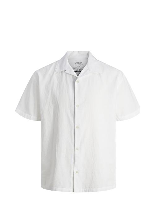 Jack & Jones Jjesummer Resort Linen Shirt Ss Sn Jack & J S White