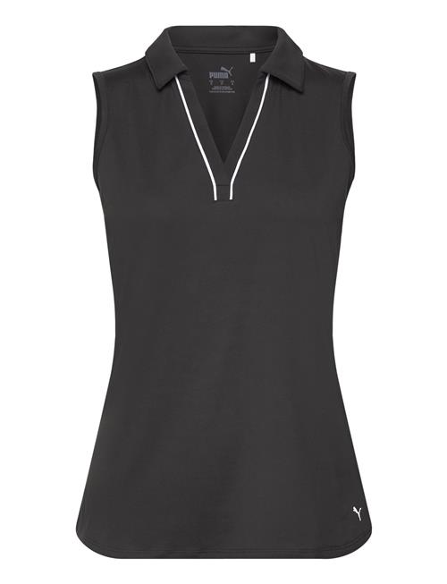 PUMA Golf W Cloudspun Piped Sl Polo PUMA Golf Black