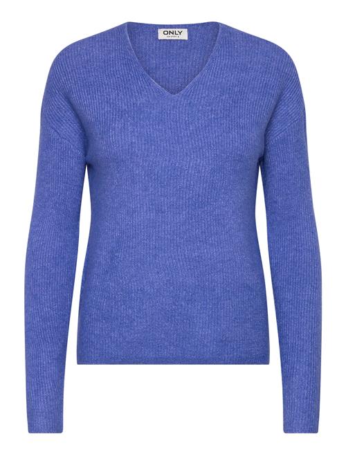 ONLY Onlcamilla V-Neck L/S Pullover Knt Noos ONLY Blue