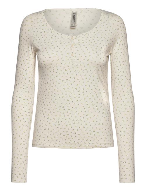 Lindex Top Ls Aop Flower Lindex Cream