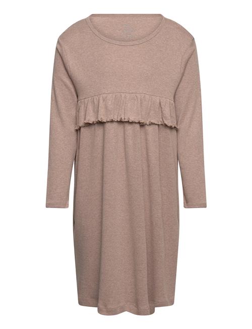 Copenhagen Colors Melange Ruffle Dress Copenhagen Colors Beige