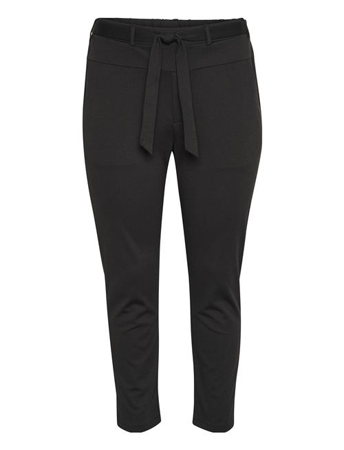 Se Kaffe Curve Kcjenna Belt Pant Kaffe Curve Black ved Booztlet