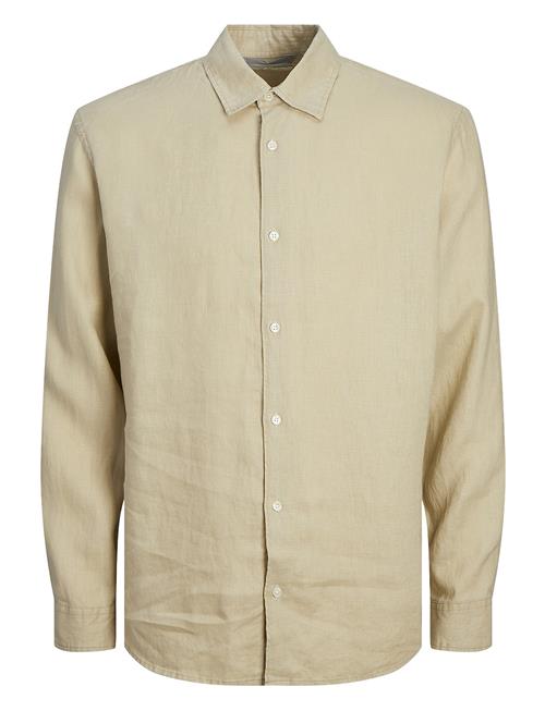 Jack & Jones Jprcclawrence Linen Shirt L/S Sn Jack & J S Beige