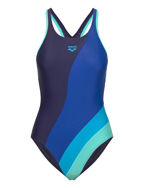 Arena Women's Arena Waves Profile Swimsuit Swim Pro Back Arena Navy