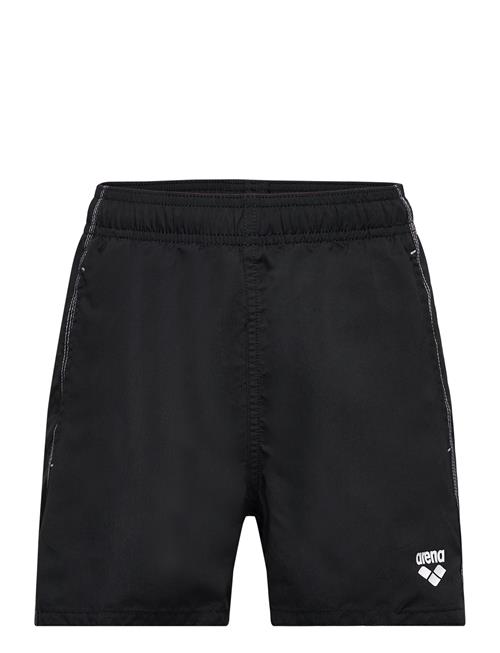 Arena Boys' Beach Boxer Solid R Black-White Arena Black