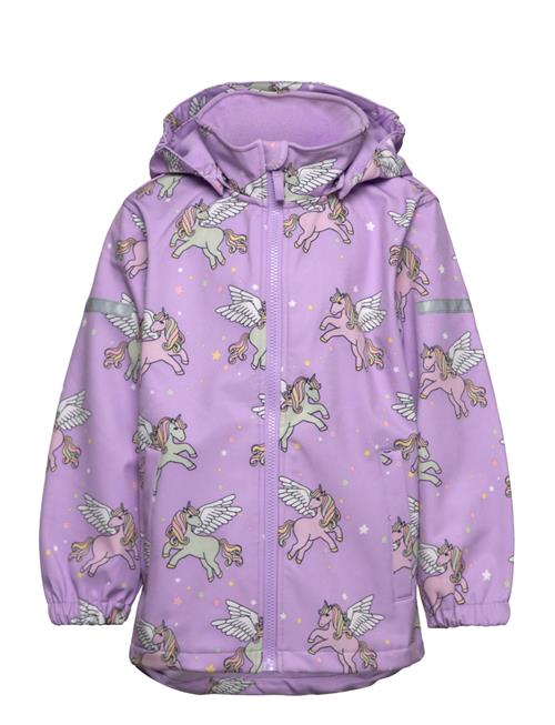 Jacket Softshell Aop Lindex Purple