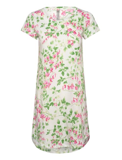 Lindex Nightdress Aop Flower Pink Lindex Green