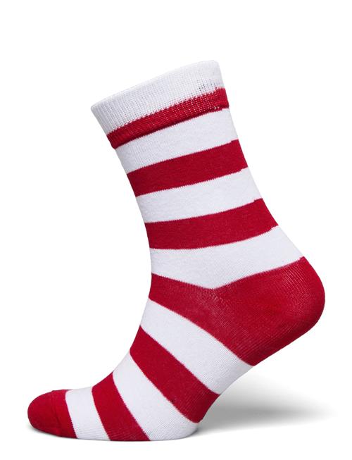 Hummel Dbu Fan 24 Striped Sock Hummel Red