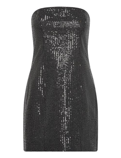 ROTATE Birger Christensen Twill Sequin Mini Dress ROTATE Birger Christensen Black