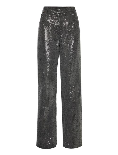 ROTATE Birger Christensen Twill Sequin Jeans ROTATE Birger Christensen Black