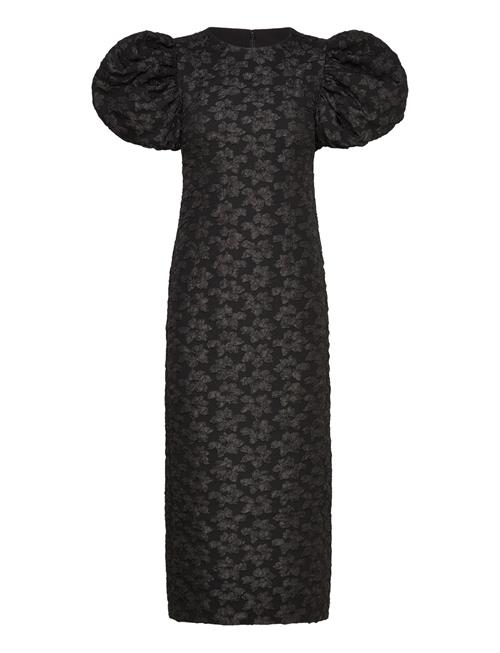 3D Jacquard Midi Dress ROTATE Birger Christensen Black