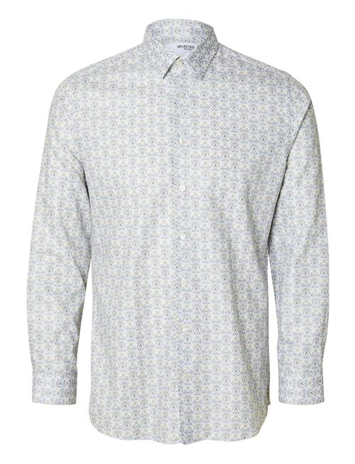 Slhslimsoho-Ethan Aop Shirt Ls Selected Patterned