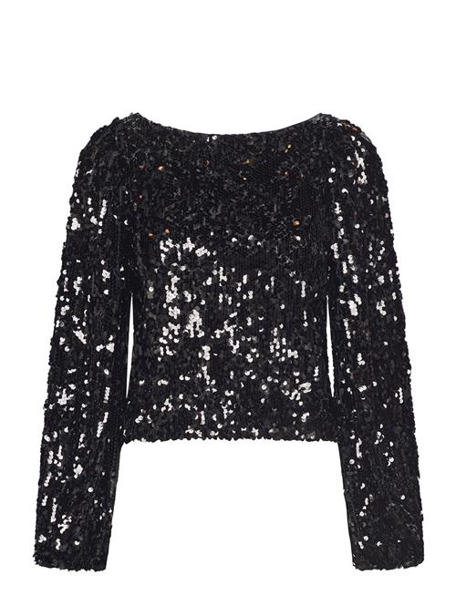 by Ti Mo Sequins Top By Ti Mo Black