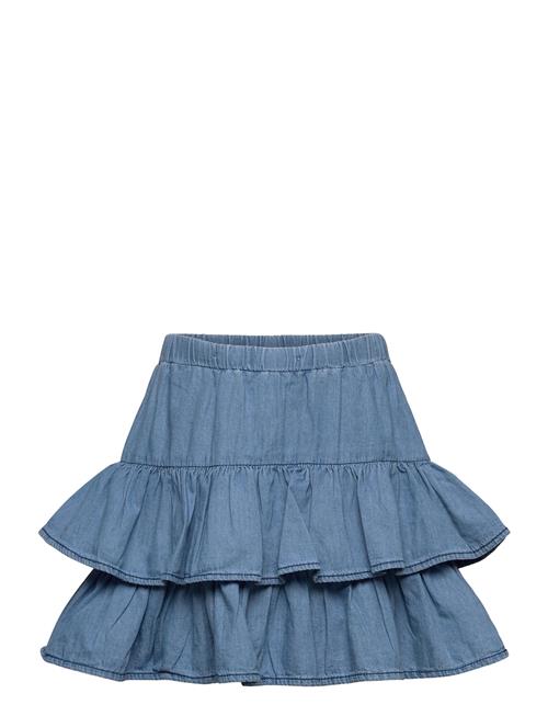 Lindex Skirt Denim Flounces Lindex Blue