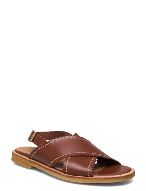 Se ANGULUS Sandals - Flat - Open Toe - Op ANGULUS Brown ved Booztlet