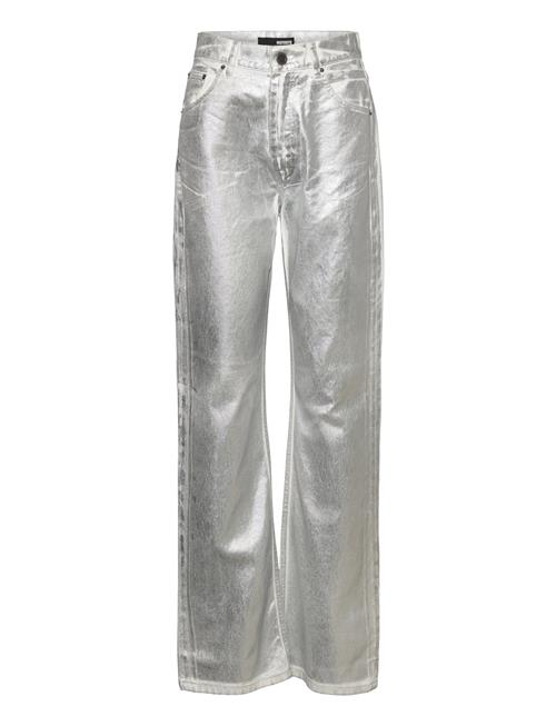 Coated Denim Pants ROTATE Birger Christensen Silver