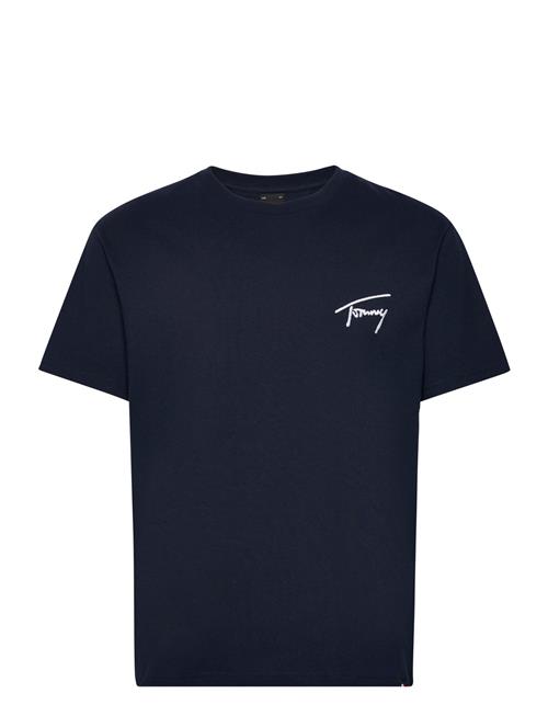 Tommy Jeans Tjm Reg Signature Tee Ext Tommy Jeans Navy