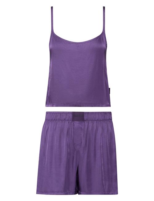 Se Calvin Klein Sleeveless Short Set Calvin Klein Purple ved Booztlet