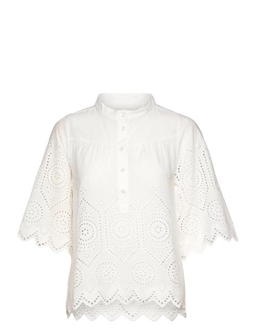 Lollys Laundry Louisell Blouse Ss Lollys Laundry White