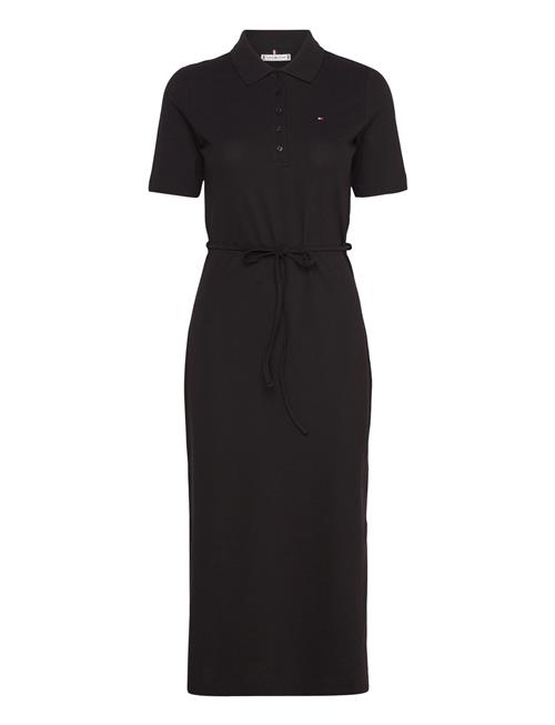 Reg Breton Midi Polo Dress Ss Tommy Hilfiger Black