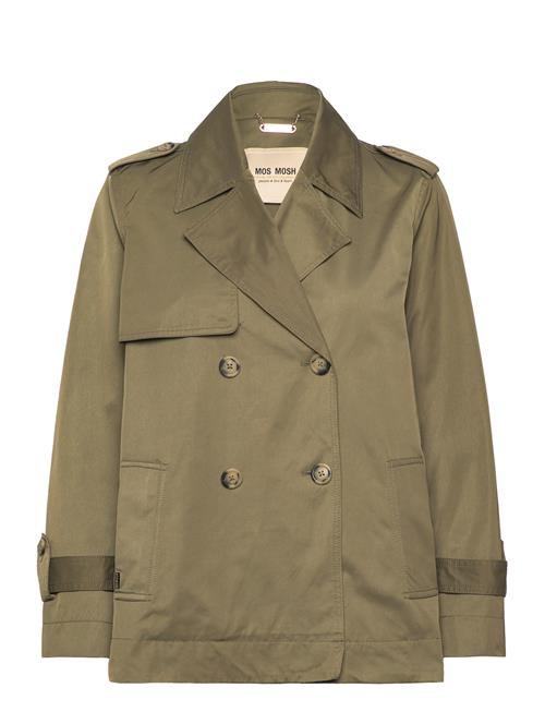 MOS MOSH Mmsilma Short Trenchcoat MOS MOSH Khaki