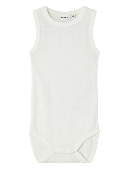 name it Nbmwang Wool Needle Tank Body Name It White