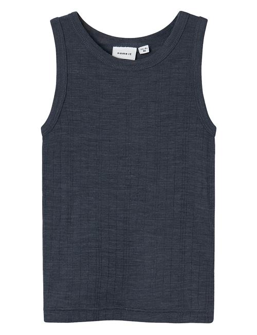 Nmmwang Wool Needle Tank Top Noos Name It Navy