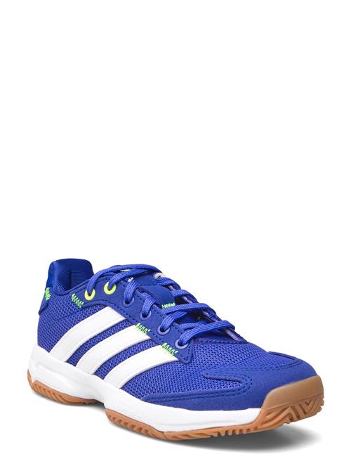 Se adidas Performance Stabil Jr Indoor Shoes Adidas Performance Blue ved Booztlet