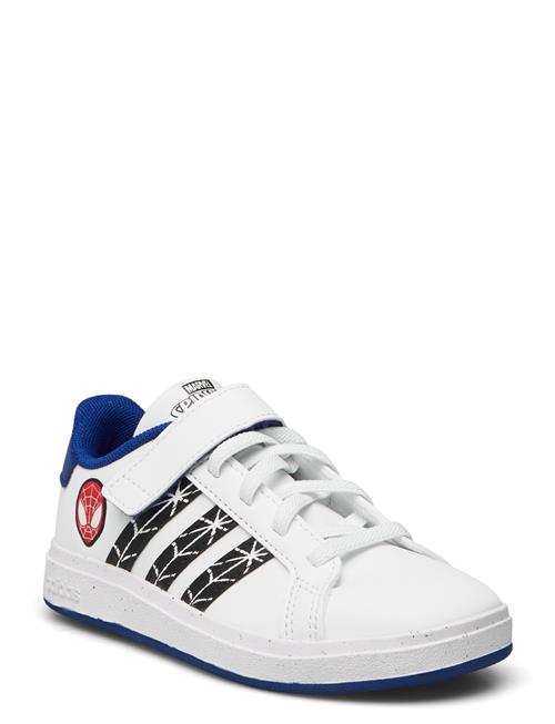 Se adidas Sportswear Grand Court Spider-Man El K Adidas Sportswear White ved Booztlet