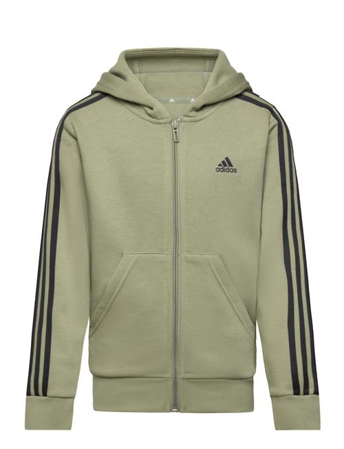 Se adidas Sportswear U 3S Fl Fz Hood Adidas Sportswear Khaki ved Booztlet