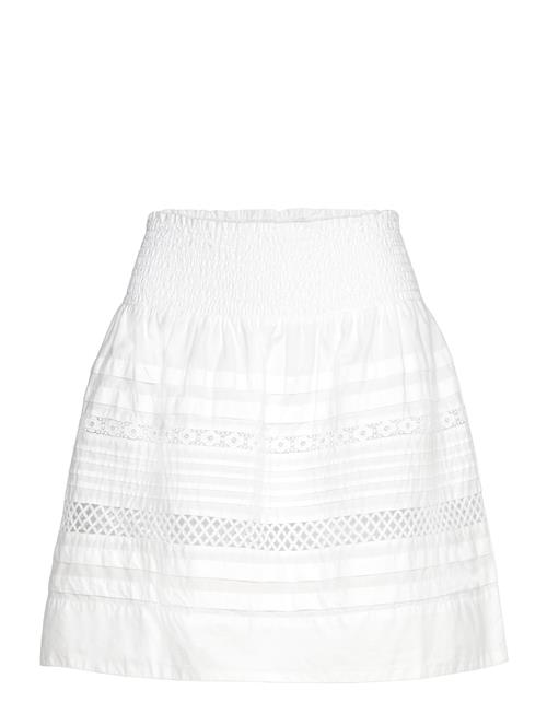 Lauren Ralph Lauren Lace-Trim Cotton Broadcloth Miniskirt Lauren Ralph Lauren White