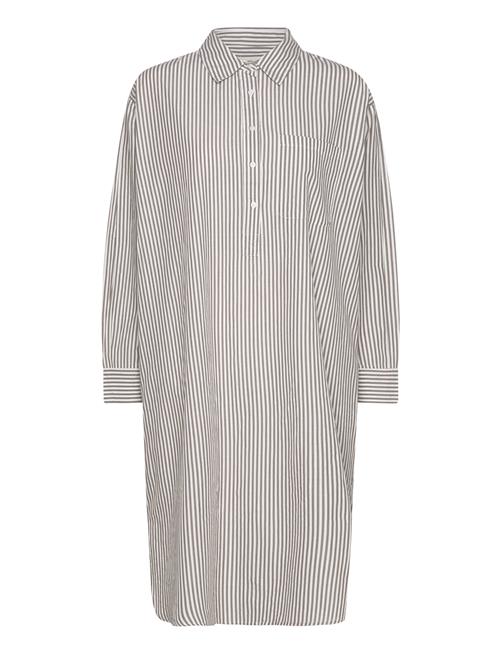 Moshi Moshi Mind Relieve Shirtdress Stripe Moshi Moshi Mind Brown