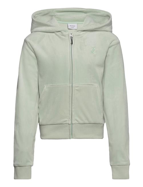 Juicy Couture Tonal Zip Through Hoodie Juicy Couture Green