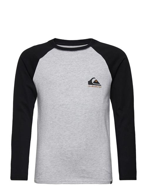 Quiksilver Comp Logo Raglan Ls Yth Quiksilver Grey