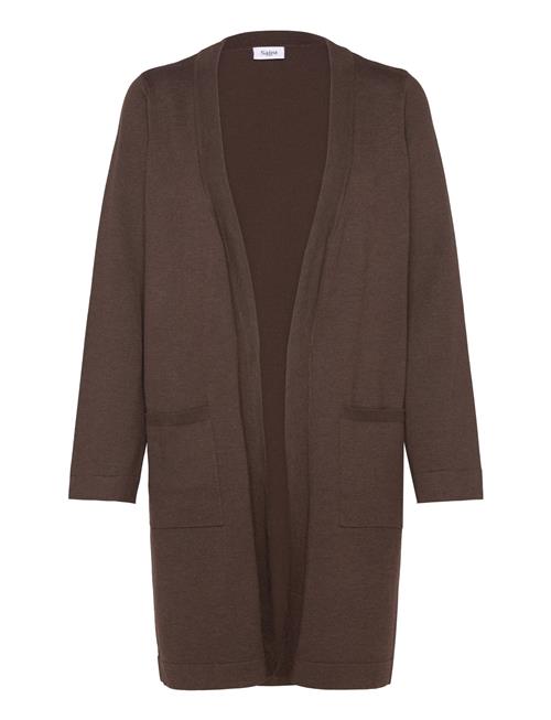 Kilasz Ls Open Cardigan Saint Tropez Brown