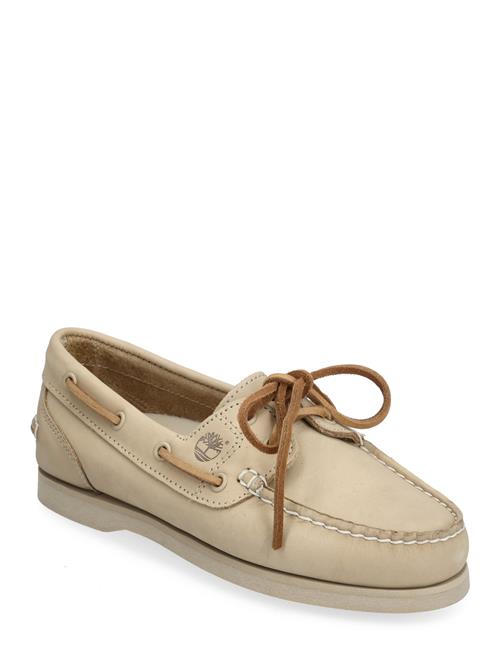 Timberland Classic Boat Boat Shoe Light Beige Nubuck Timberland Cream