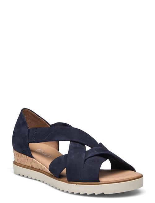 Se Gabor Wedge Sandal Gabor Navy ved Booztlet