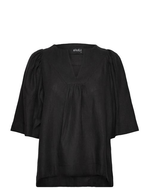 ella&il Ellie Linen Top Ella&il Black