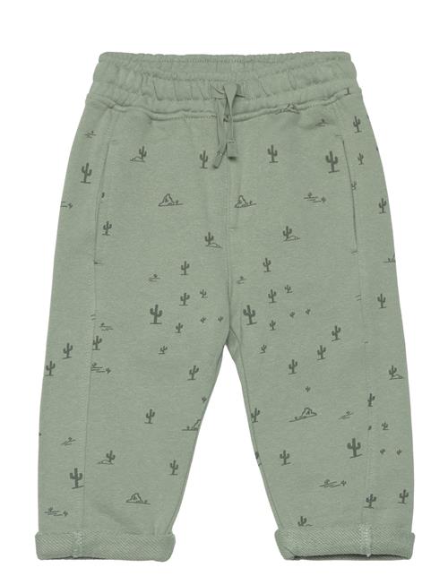 Mango Cotton Jogger-Style Trousers Mango Green