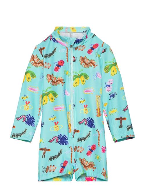 Baby Funny Insects All Over Swim Overall Bobo Choses Blue