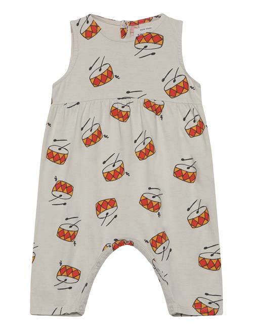 Bobo Choses Baby Play The Drum All Over Overall Bobo Choses Beige