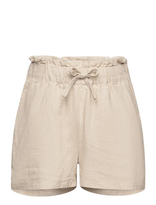 Lindex Shorts Linen Lindex Beige