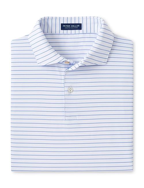 Se Peter Millar Duet Performance Jersey Polo - Edwin Spread Collar Peter Millar White ved Booztlet