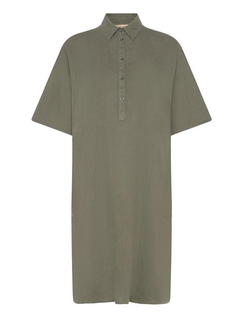 MOS MOSH Mmlowana Linen Dress MOS MOSH Khaki