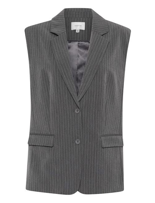 Gestuz Joellegz Mel. Pinstripe Waistcoat Gestuz Grey