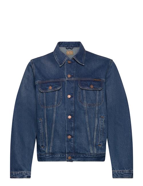 Danny Greasy Denim Jacket Nudie Jeans Blue