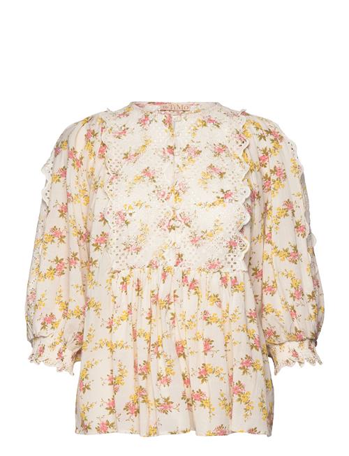 Se by Ti Mo Cotton Slub Embroidery Blouse By Ti Mo Pink ved Booztlet