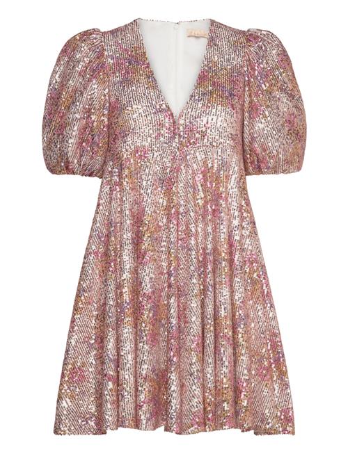 by Ti Mo Sequins V-Neck Dress By Ti Mo Pink